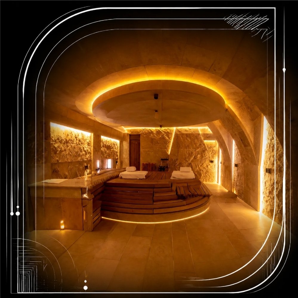 Private home wellness suite atmosphere