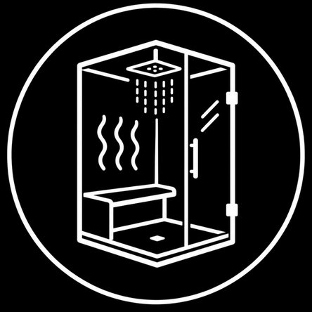 Cedar sauna interior